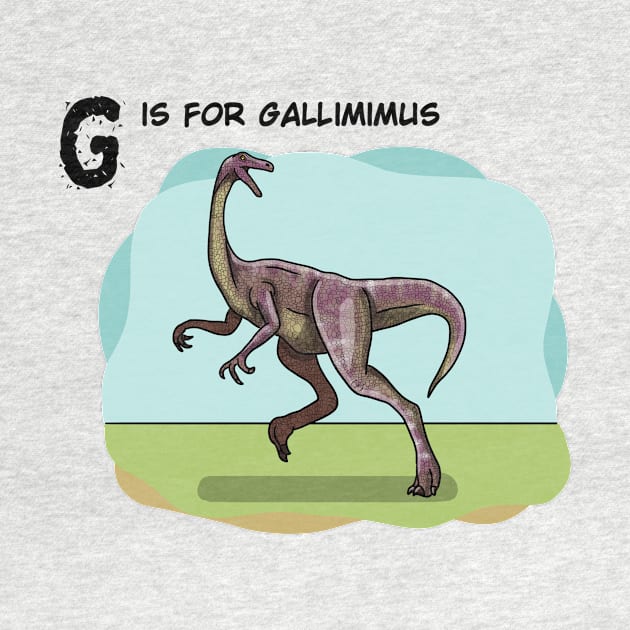 gallimimus dinosaur by Artbychb